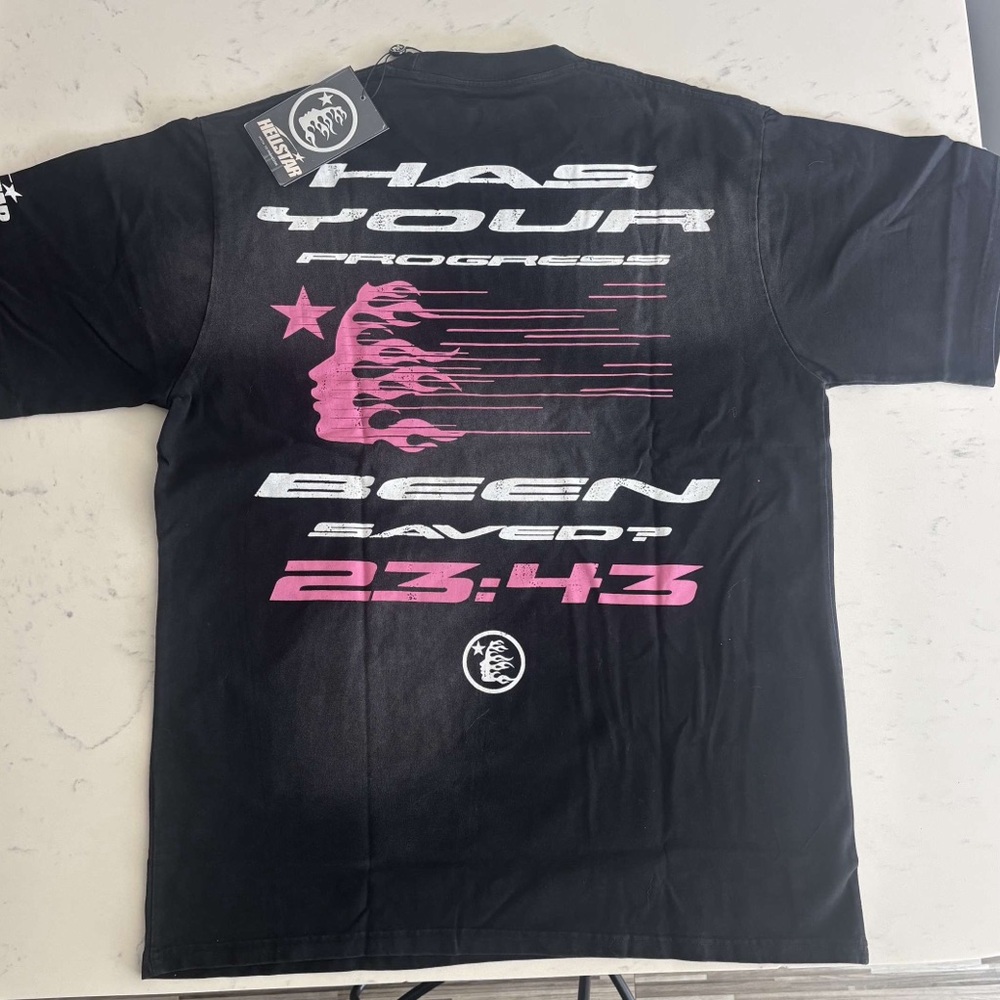 Black Graphic T-Shirt with Unique Design - Picture 2 of 5